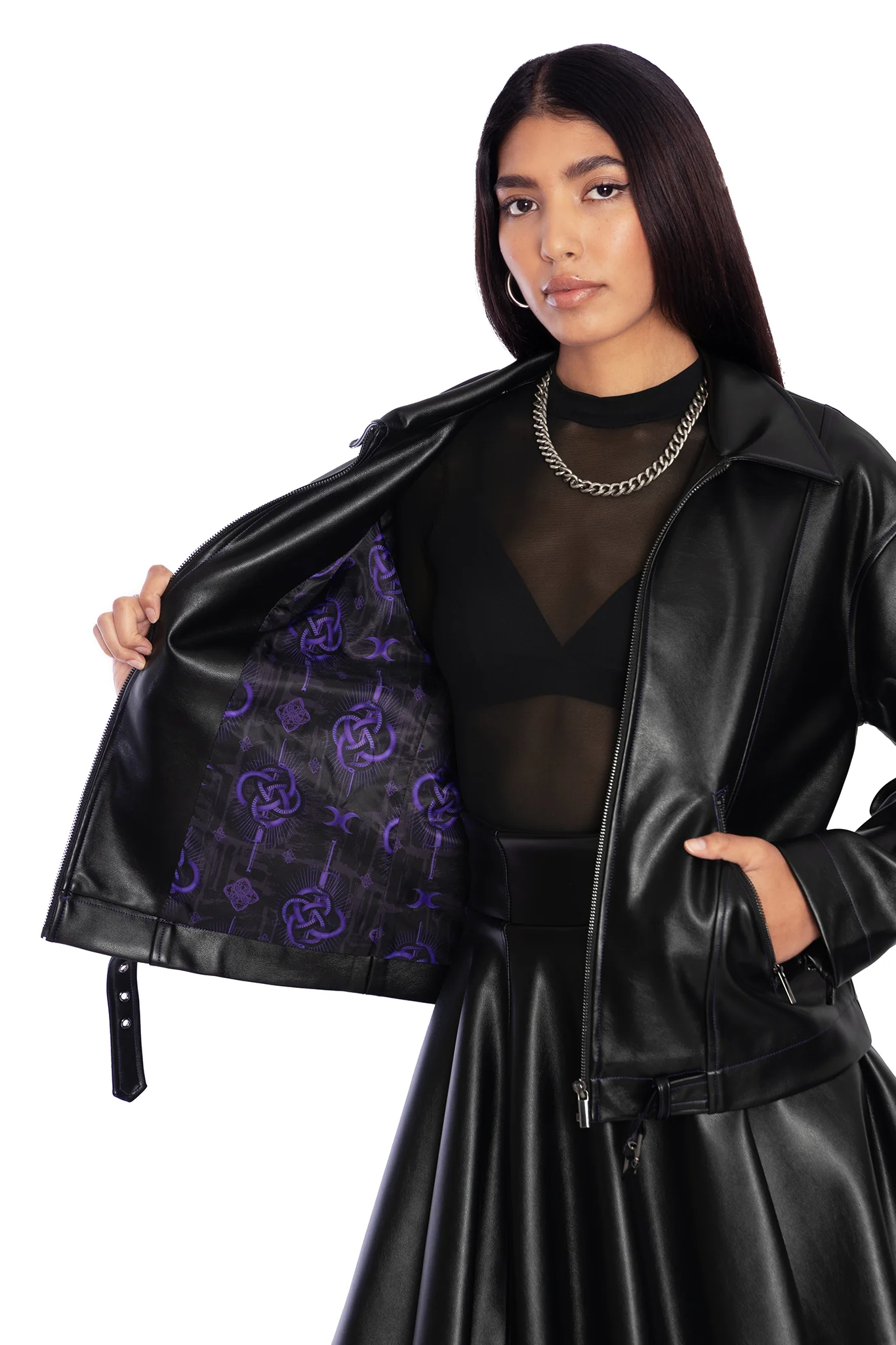 Infinity Snake Moto Jacket - Image 3